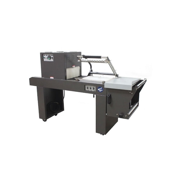 Shrink wrap unit, 15"W x 19"L L-Bar with 20"L x 16"W x 6"H Shrink Tunnel, Magnet Hold, 220v